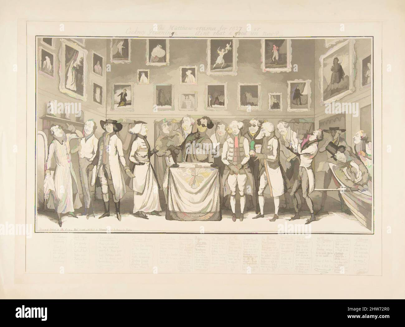 Art inspired by The Mattheworama for 1827or Cockney Gleanings,Aint