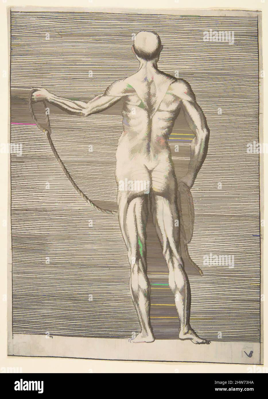 Art inspired by Flayed man seen from behind, holding a rope, ca. 1531 ...