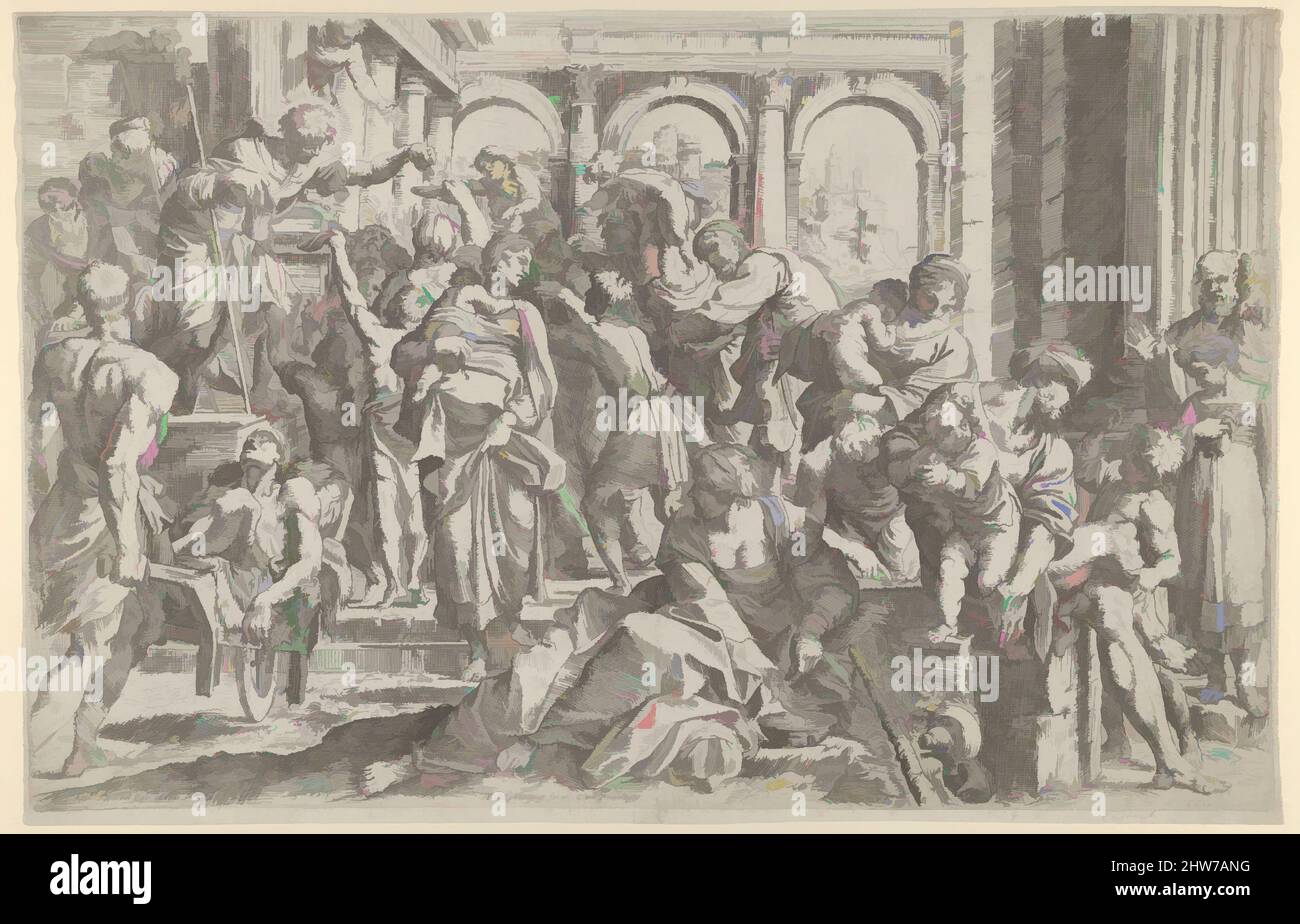 Alms Visual After a painting by annibale carracci hi-res stock photography and ...