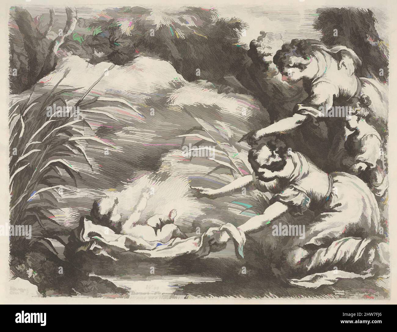 Art inspired by The finding of Moses who is rescued from the Nile by ...