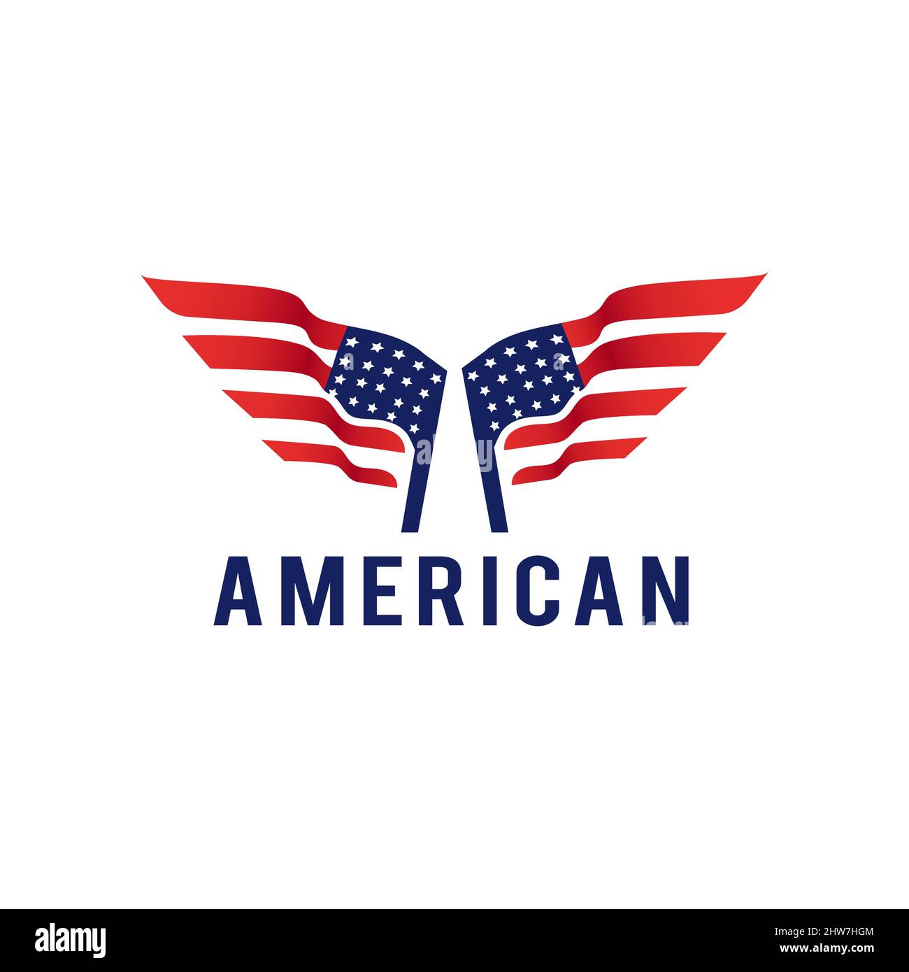 American flag logo Stock Vector Images Alamy