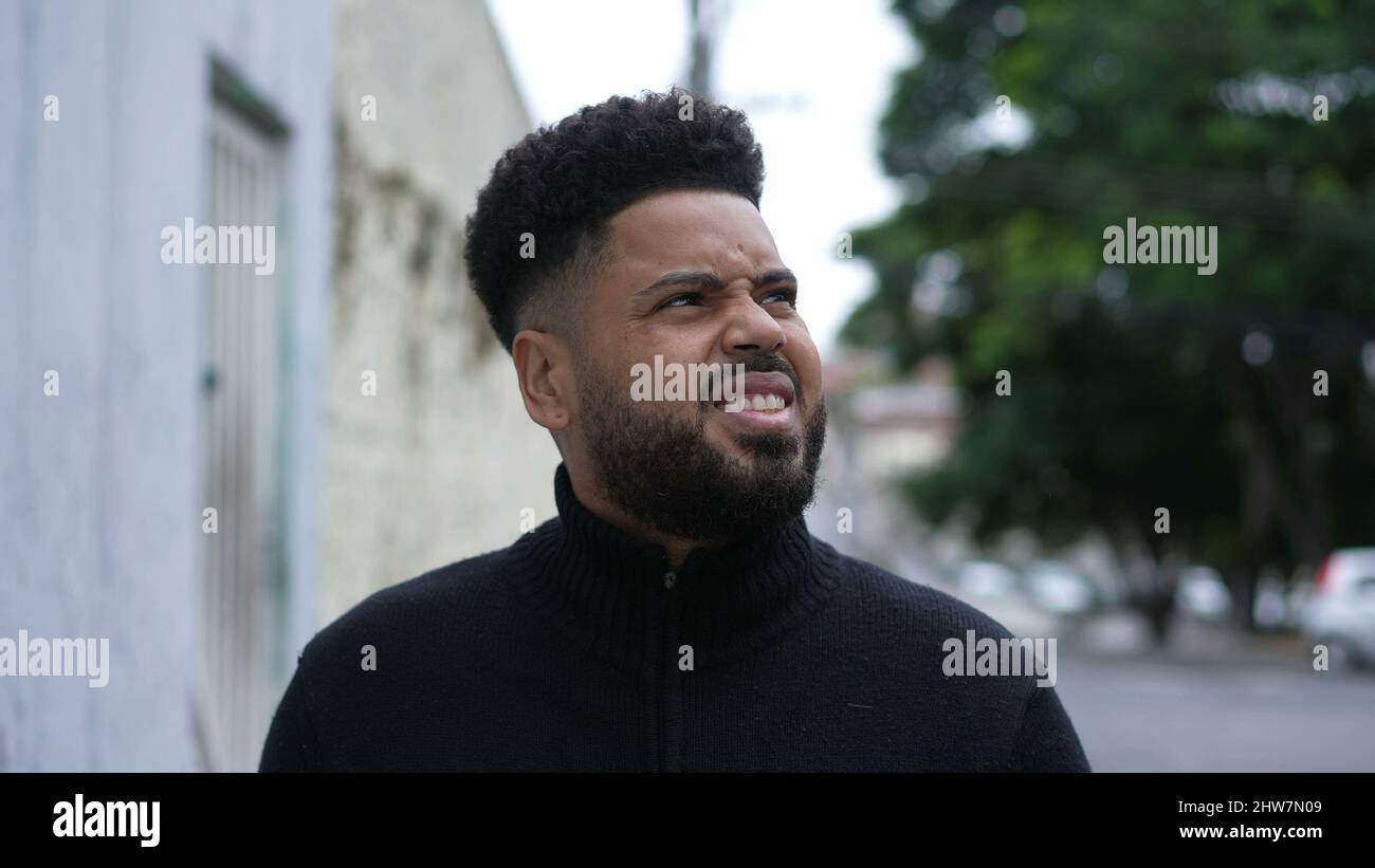 Brazilian black man walking hi-res stock photography and images - Alamy