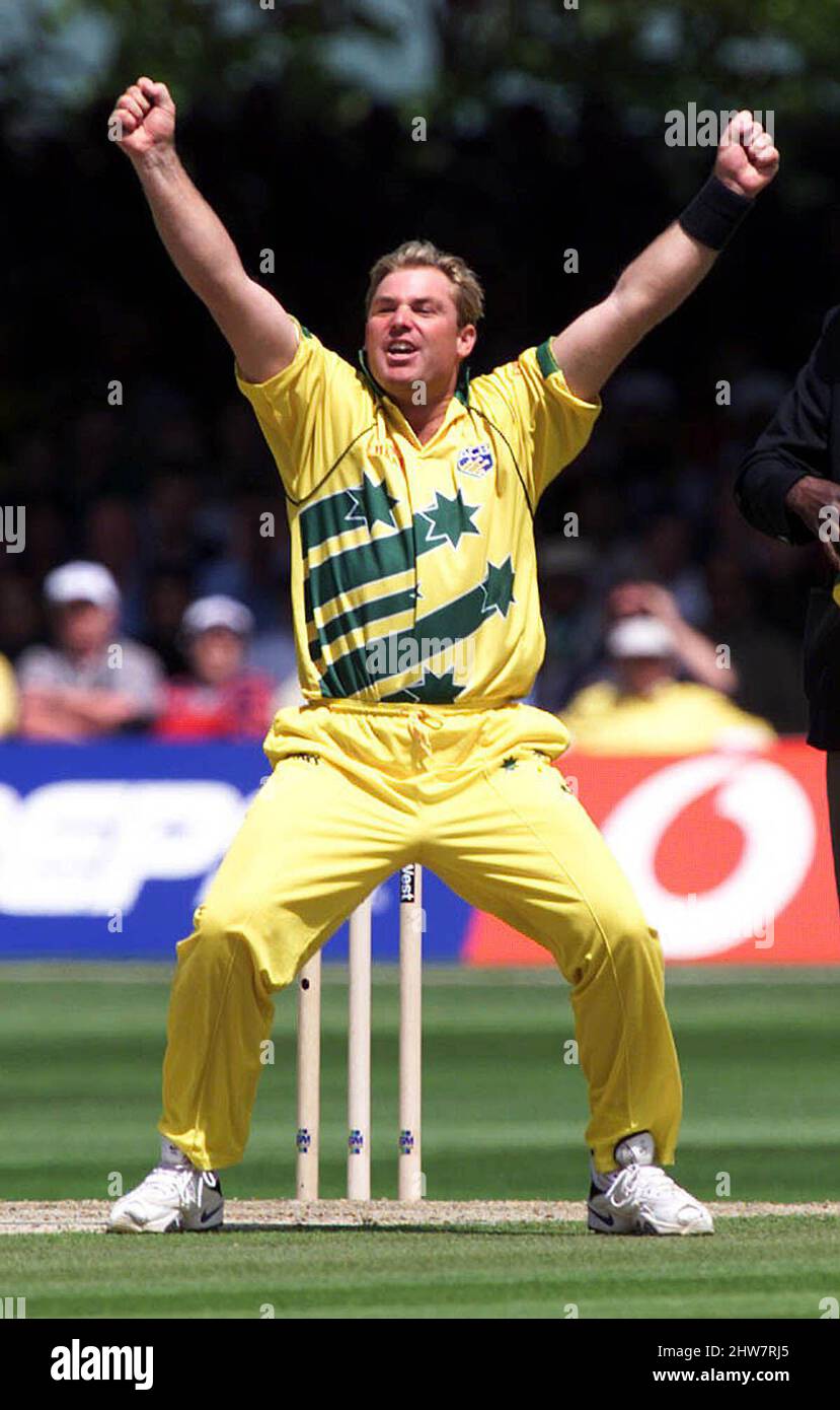 File photo dated 20061999 of Australia's Shane Warne celebrates the