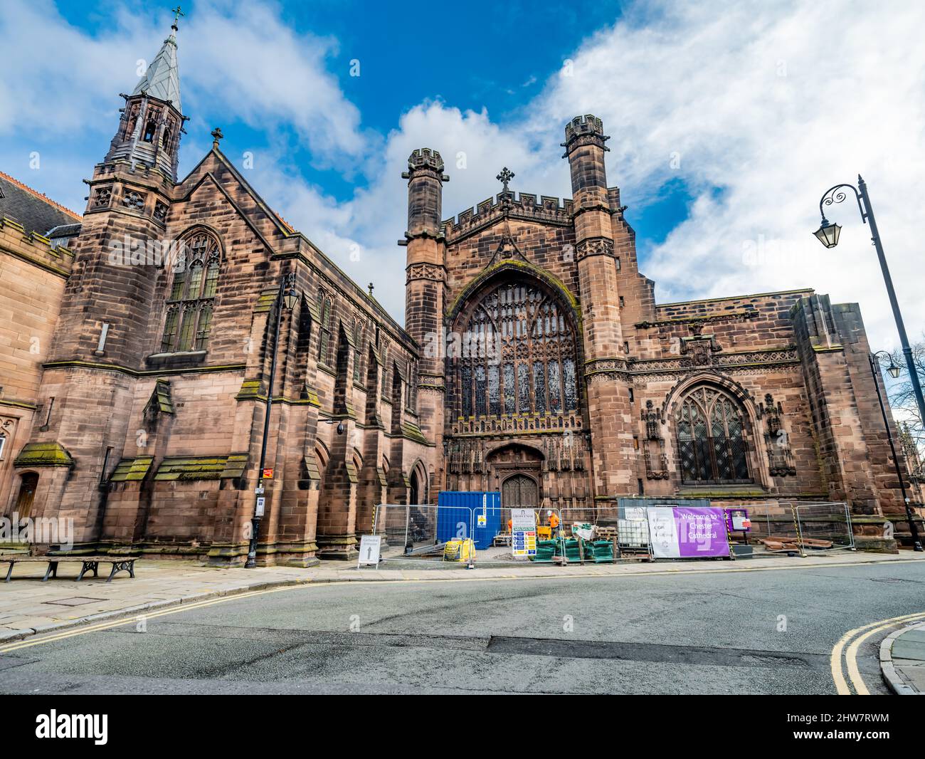 Chester Cathedral, a Church of England cathedral in the Diocese of Chester. Stock Photo