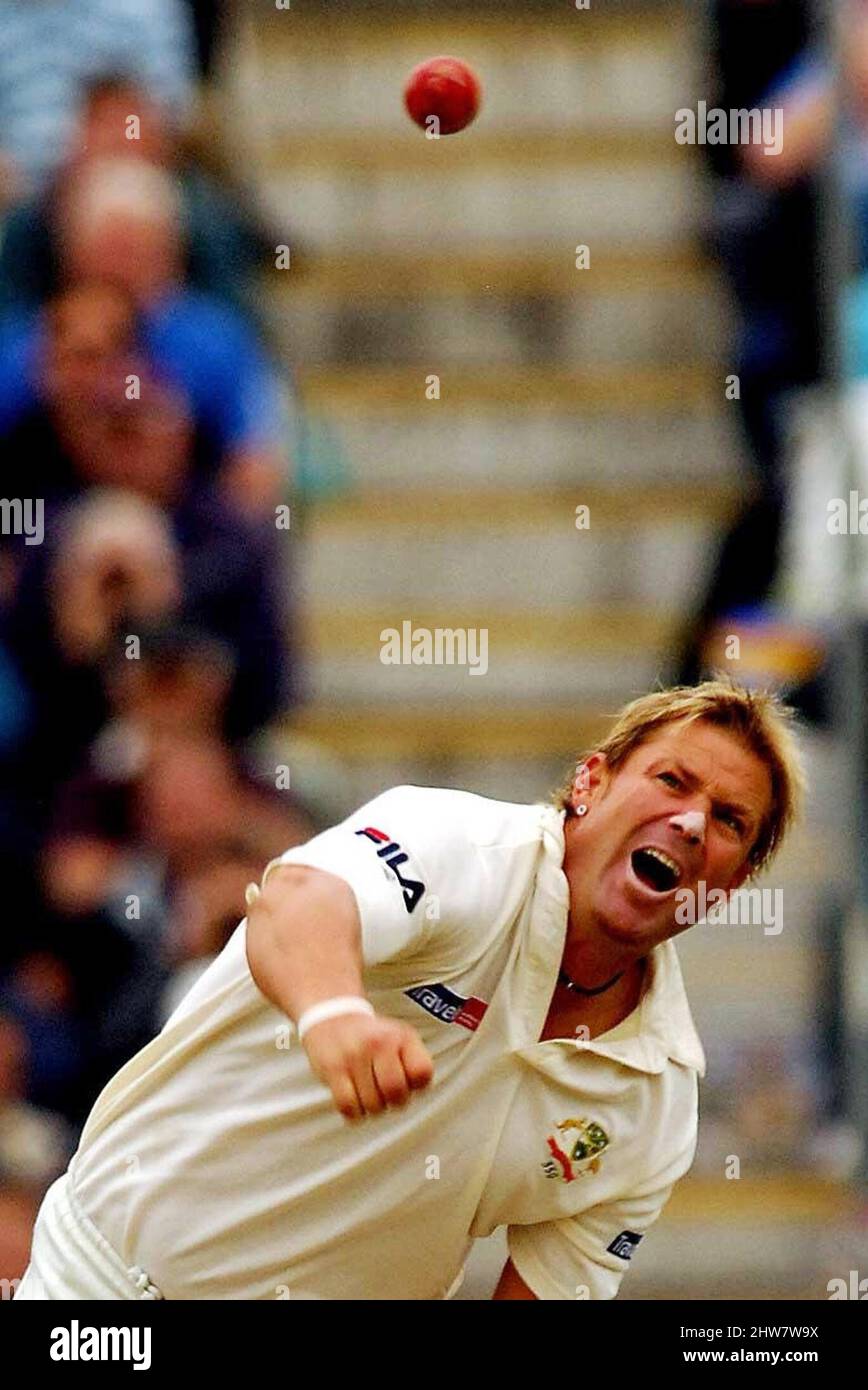 File photo dated 06-08-2005 of Australia's Shane Warne in action. Former Australia cricketer Shane Warne has died at the age of 52, his management company MPC Entertainment has announced in a statement. Issue date: Friday March 4, 2022. Stock Photo