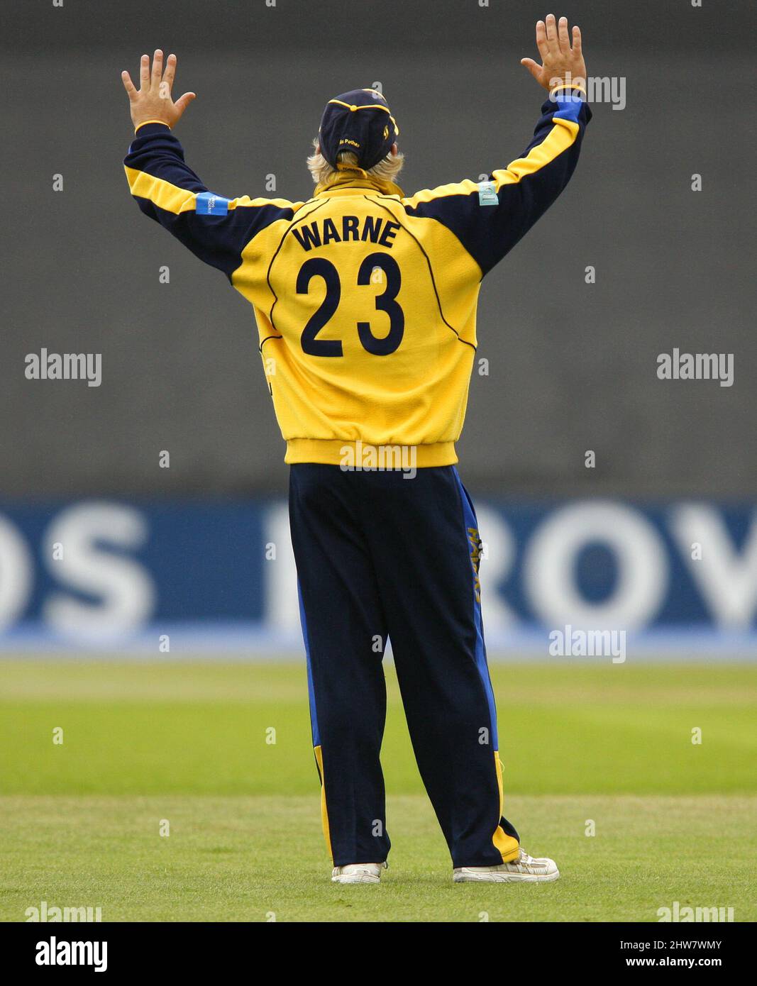 File photo dated 07-05-2007 of Hampshire captain Shane Warne. Former Australia cricketer Shane Warne has died at the age of 52, his management company MPC Entertainment has announced in a statement. Issue date: Friday March 4, 2022. Stock Photo