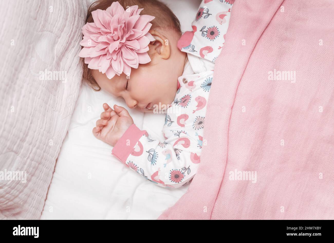 Cute Baby Sleeping Stock Photo Alamy