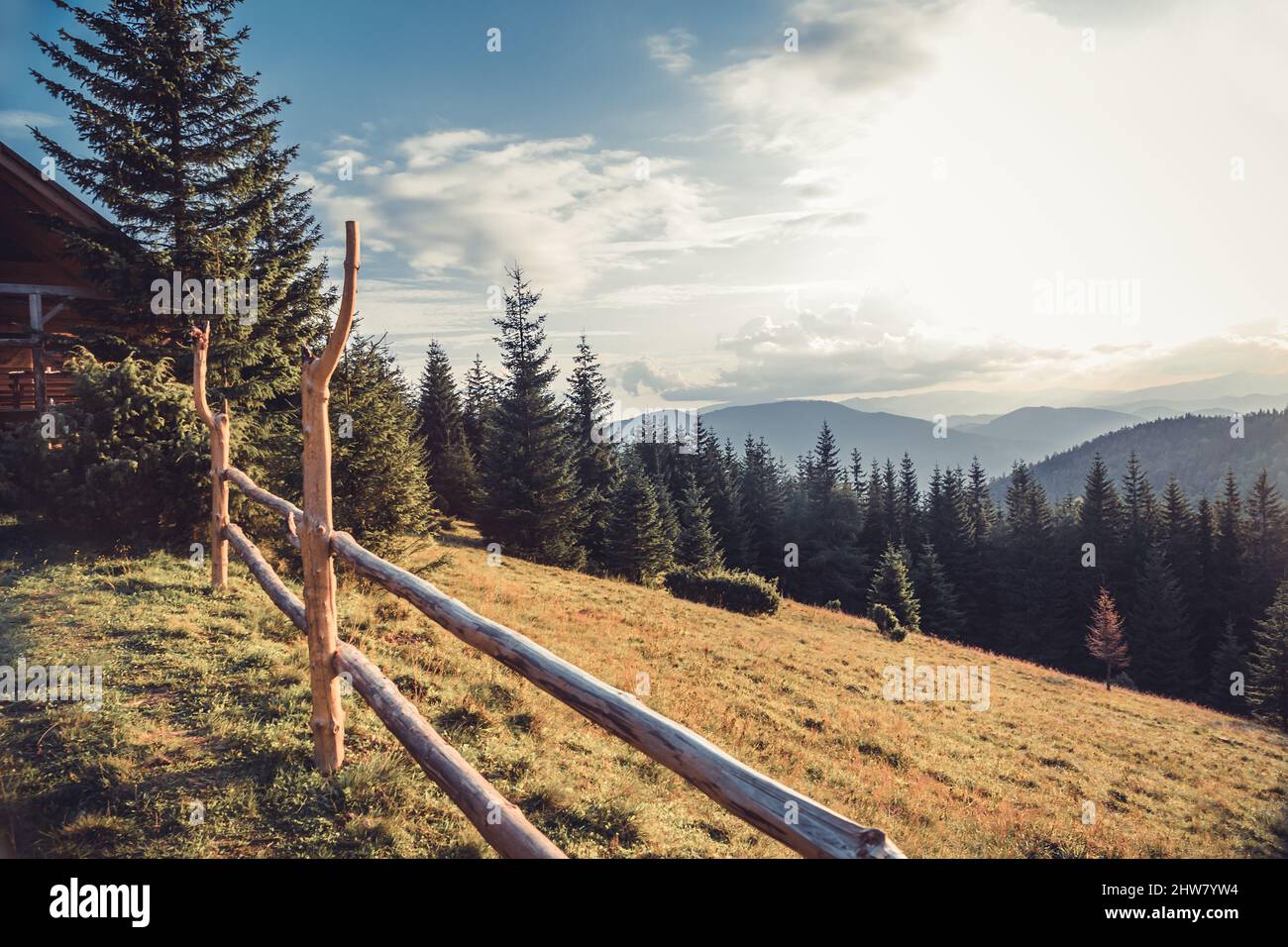 Beautiful Ukraine Landscape Stock Photo