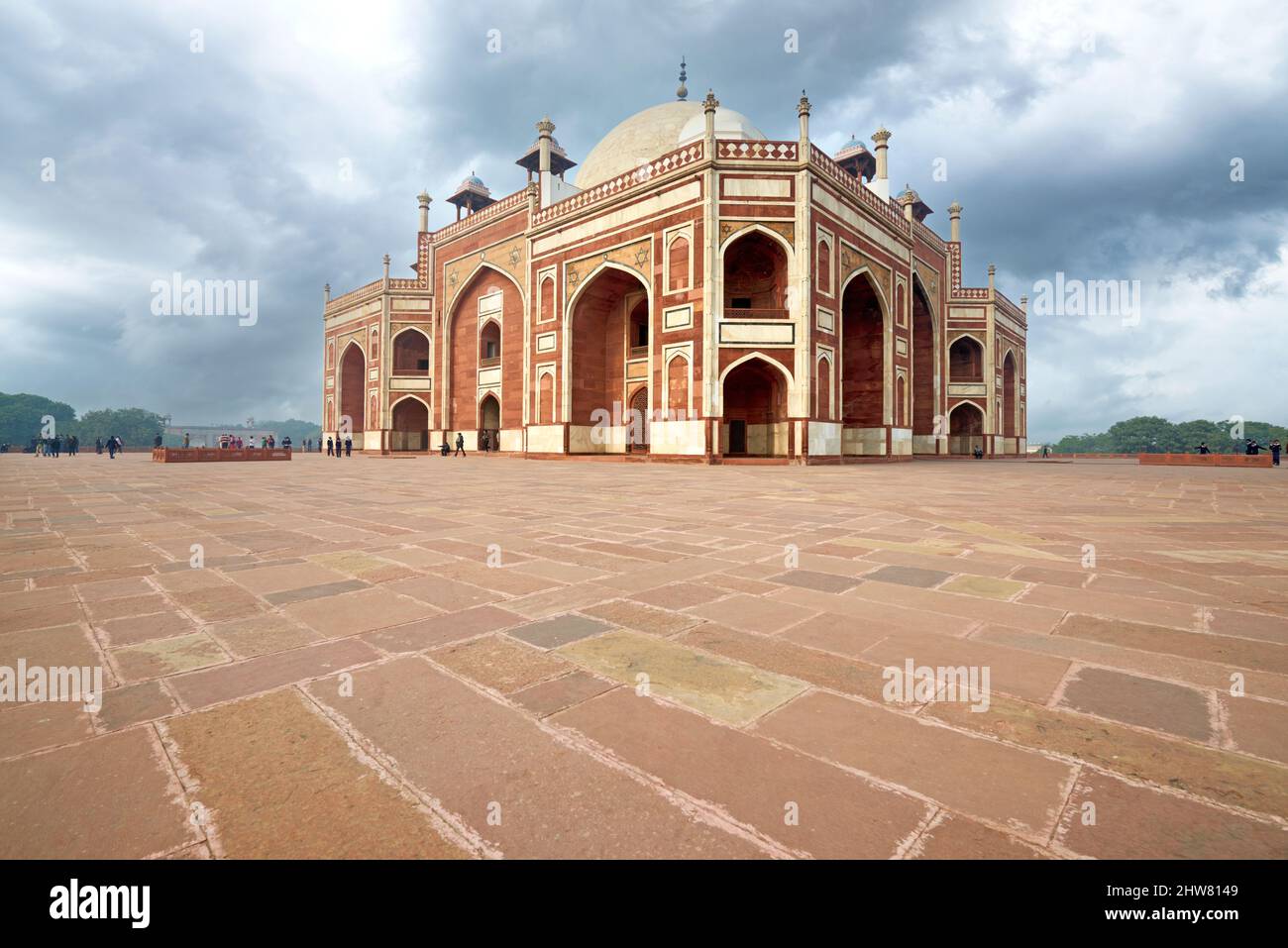 India Delhi. Humayun's Tomb Stock Photo