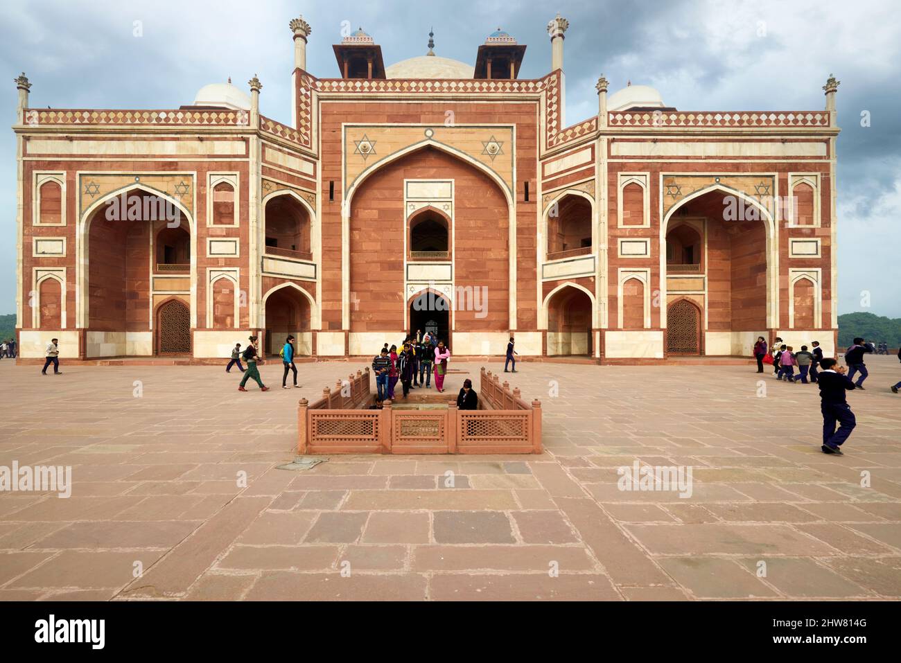 India Delhi. Humayun's Tomb Stock Photo