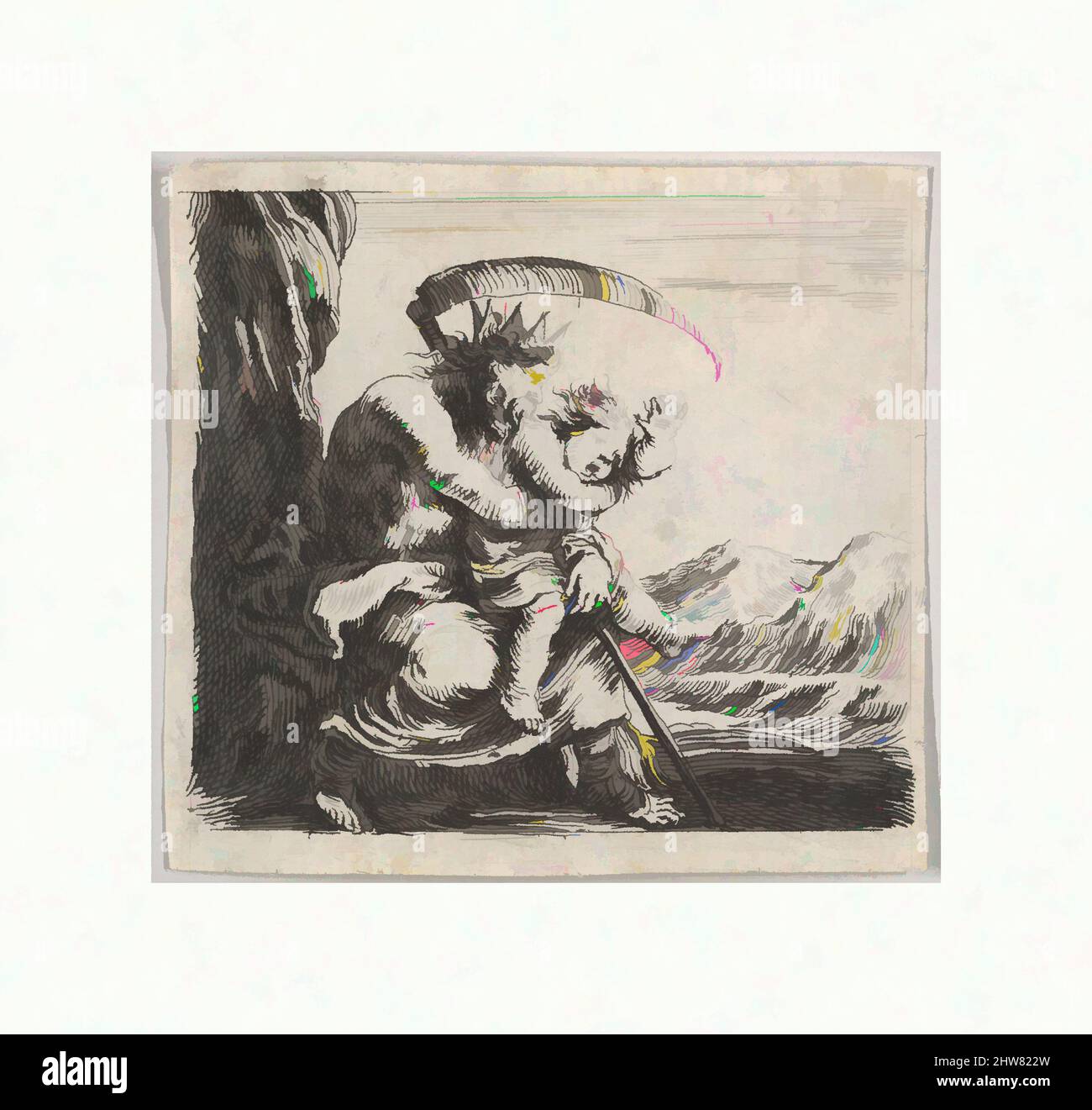 Saturn From Game Of Mythology Jeu De La Mythologie 1644 Etching Sheet 1 15 16 X 2 1 8 In 5 X 5 4 Cm Prints Stefano Della Bella Italian Florence 1610 1664 Florence Stock Photo Alamy