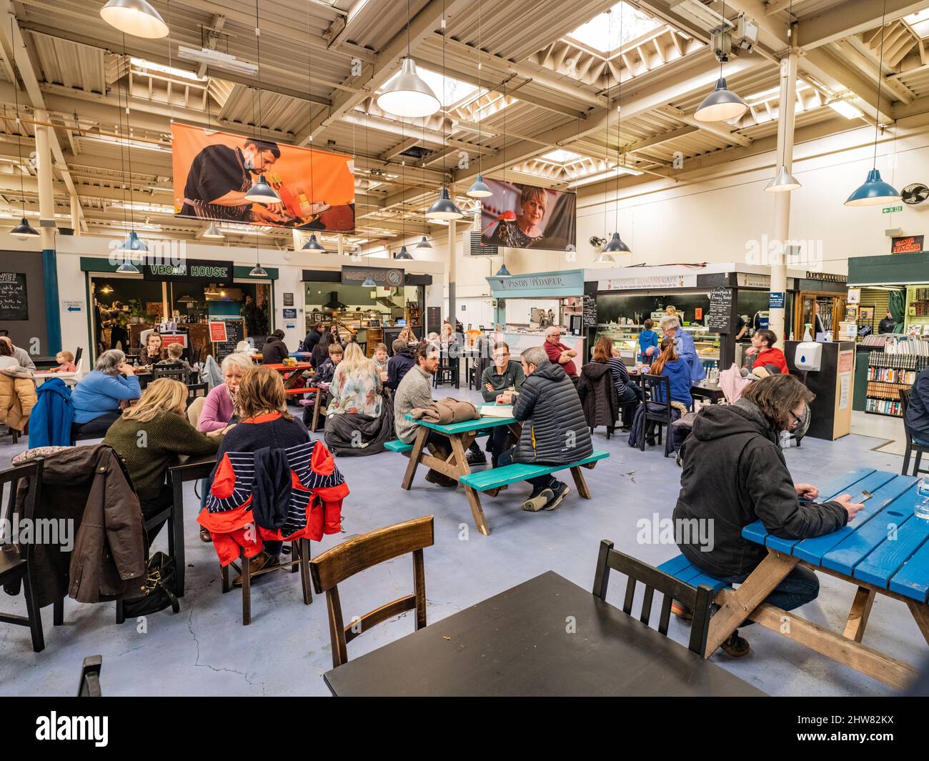 Chester Market Food Hall, a mixture of approximately a dozen street ...