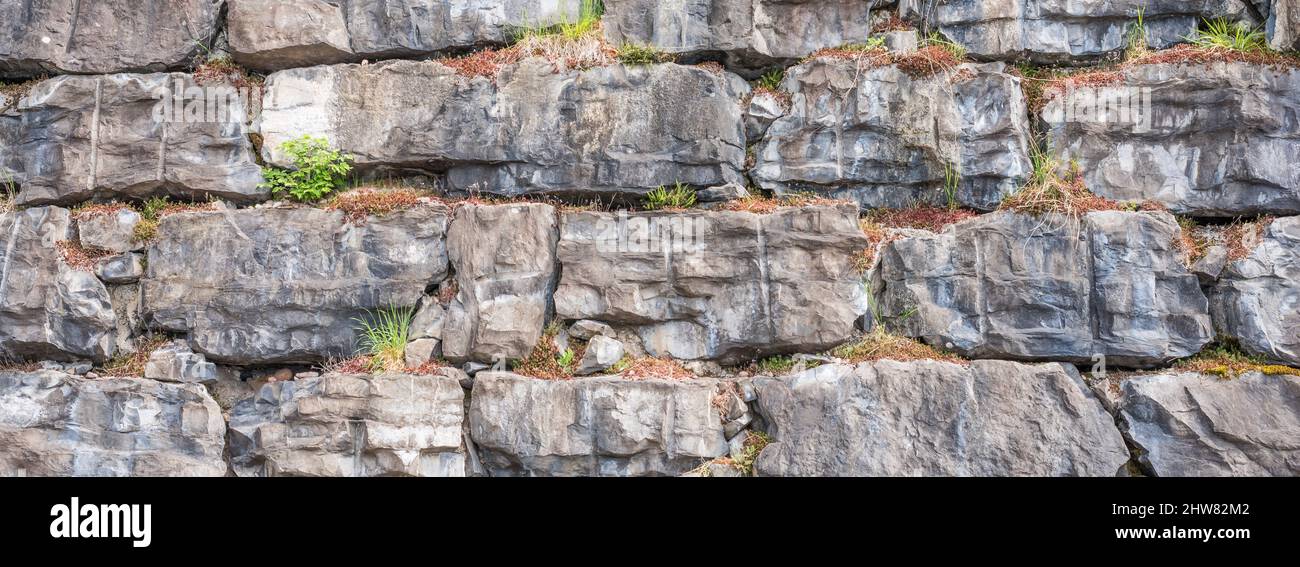Natural background. The wall of natural stone Stock Photo - Alamy