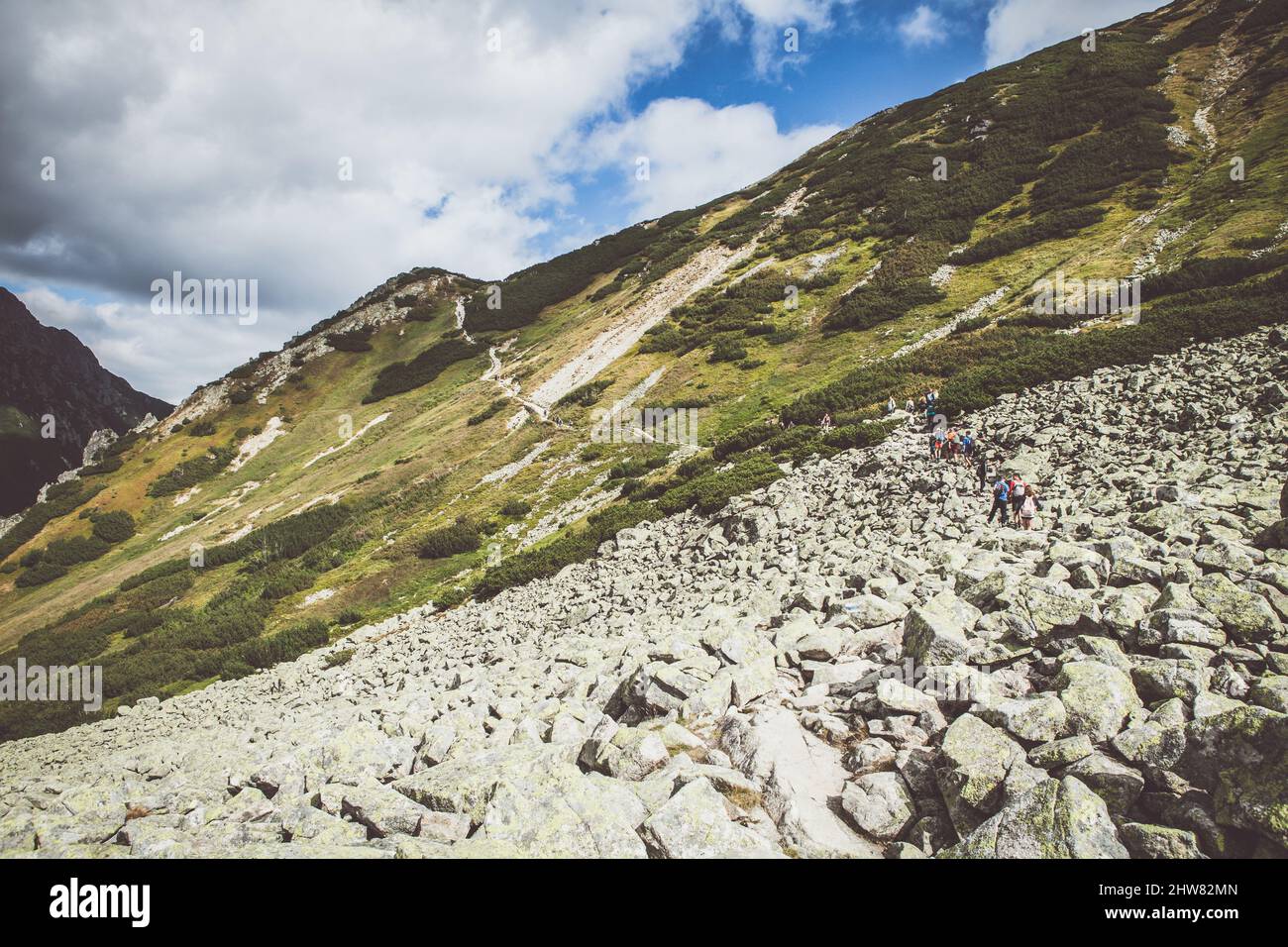 Hiking blue mountains hi-res stock photography and images - Alamy