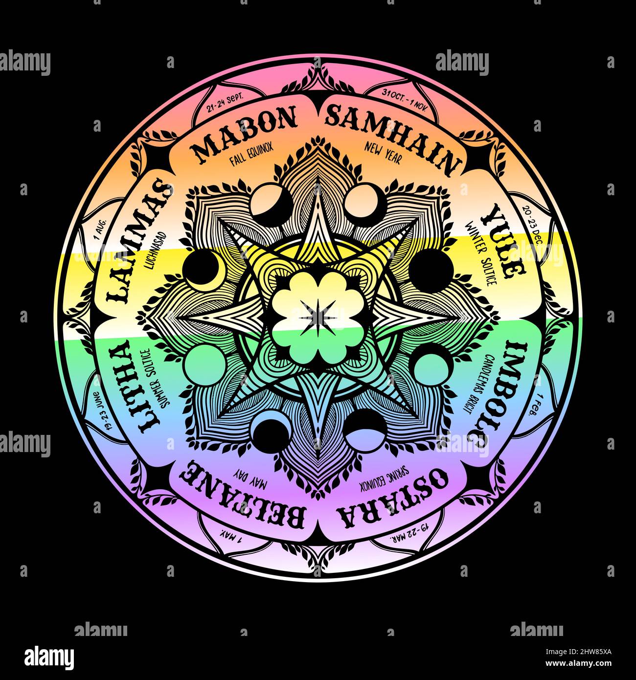 Pagan festival Stock Vector Images Alamy