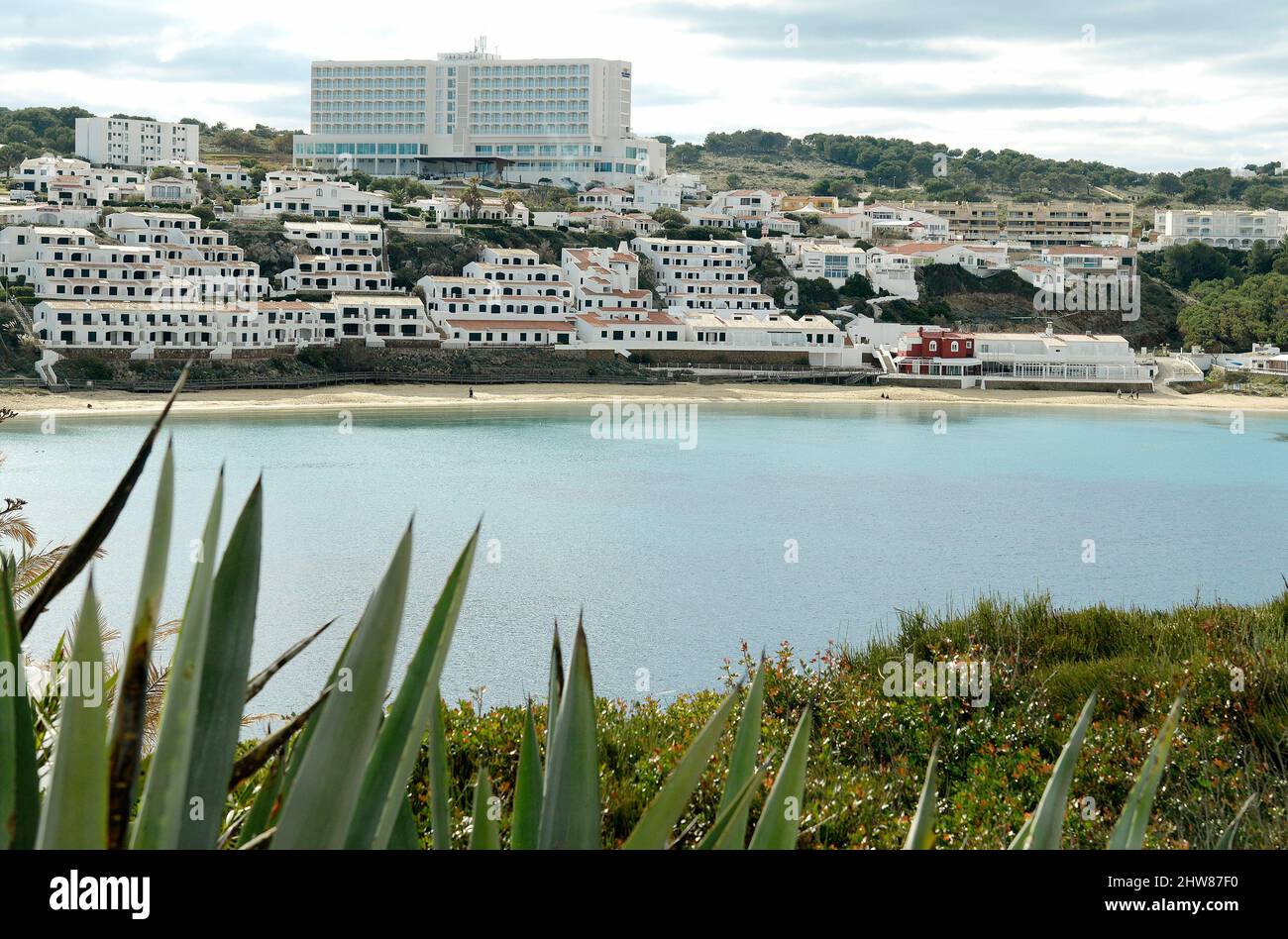 Arenal d'en Castell beach, on the island of Menorca, Spain Stock Photo ...