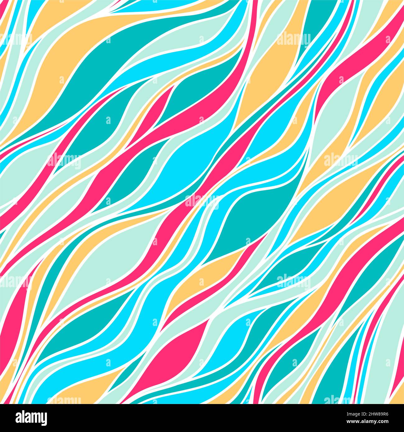 Seamless striped abstract blue and pink pattern Stock Vector