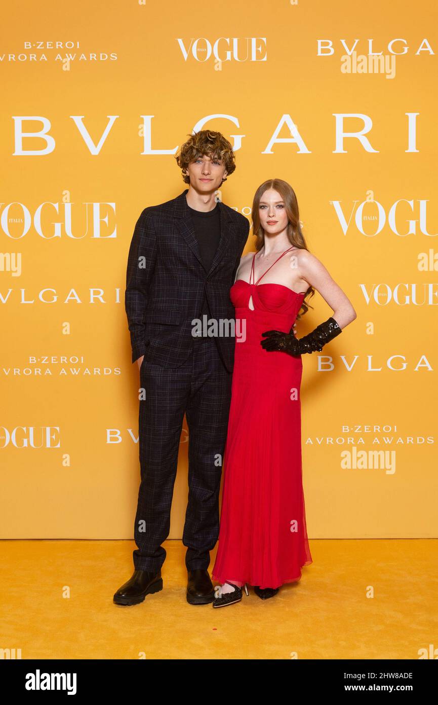 Gavin Casalegno , Larsen Thompson Bvlgari B.Zero1 Avrora Awards Milan