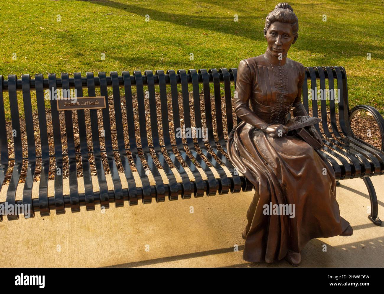 Iconic sculptures in Hampton University Legacy Park Hampton Virginia Stock Photo