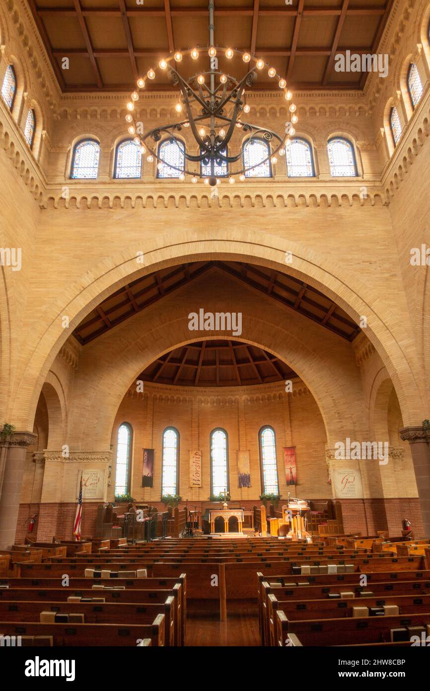interior of Hampton University Memorial church in Hampton Virginia