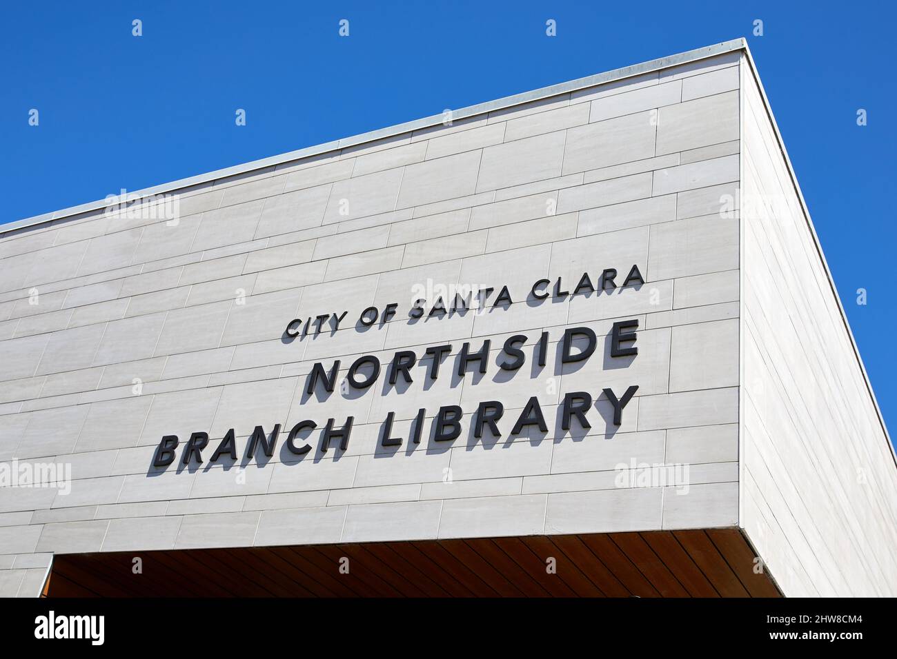 City of Santa Clara Northside Branch Library; Santa Clara, California, USA Stock Photo