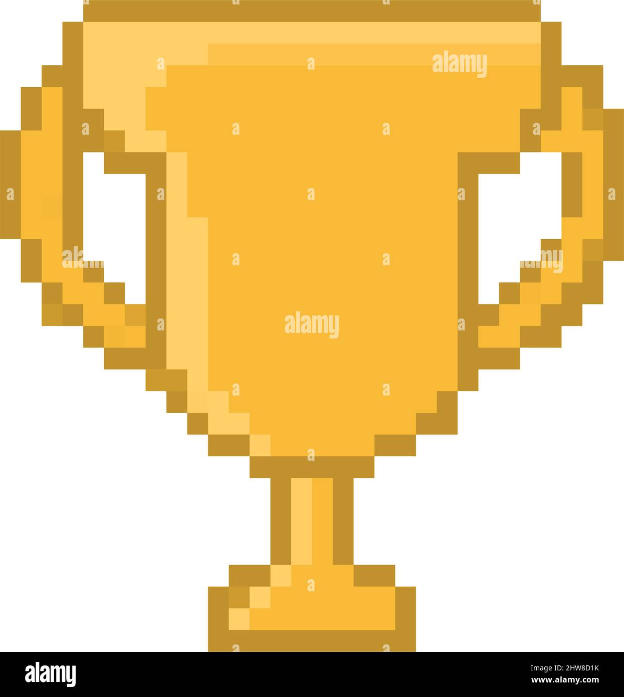 pixelated trophy illustration Stock Vector Image & Art - Alamy