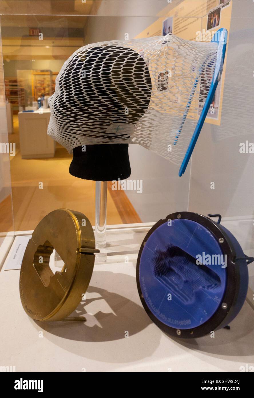 Proton therapy cancer equipment display Hampton University Museum in