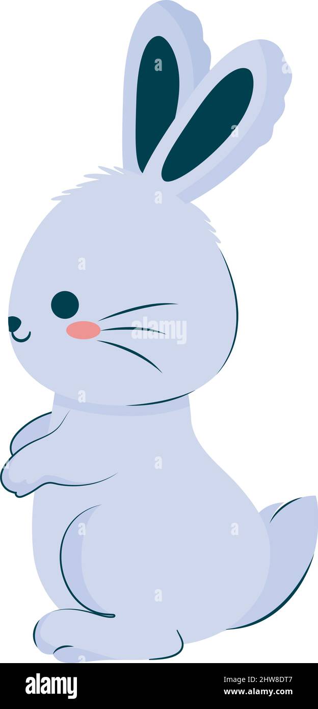 blue rabbit icon Stock Vector Image & Art - Alamy
