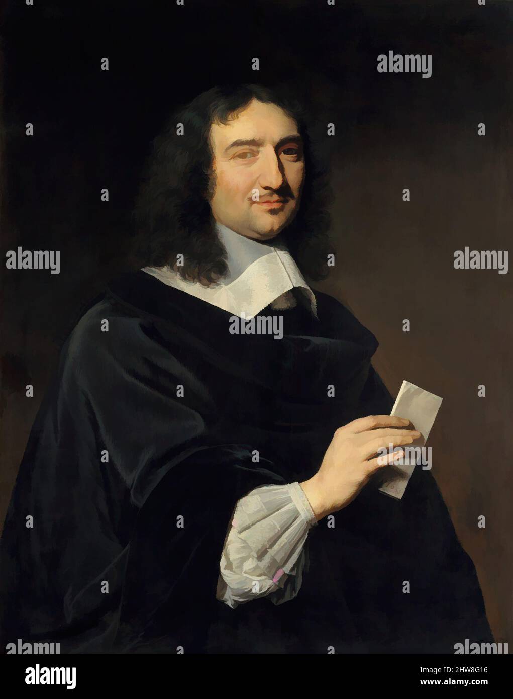 Art inspired by Jean-Baptiste Colbert (1619–1683), 1655, Oil on canvas, 36 1/4 x 28 1/2 in. (92.1 x 72.4 cm), Paintings, Philippe de Champaigne (French, Brussels 1602–1674 Paris), In 1651 Colbert joined the household of Cardinal Mazarin, principal advisor to Queen Anne of Austria, Classic works modernized by Artotop with a splash of modernity. Shapes, color and value, eye-catching visual impact on art. Emotions through freedom of artworks in a contemporary way. A timeless message pursuing a wildly creative new direction. Artists turning to the digital medium and creating the Artotop NFT Stock Photo
