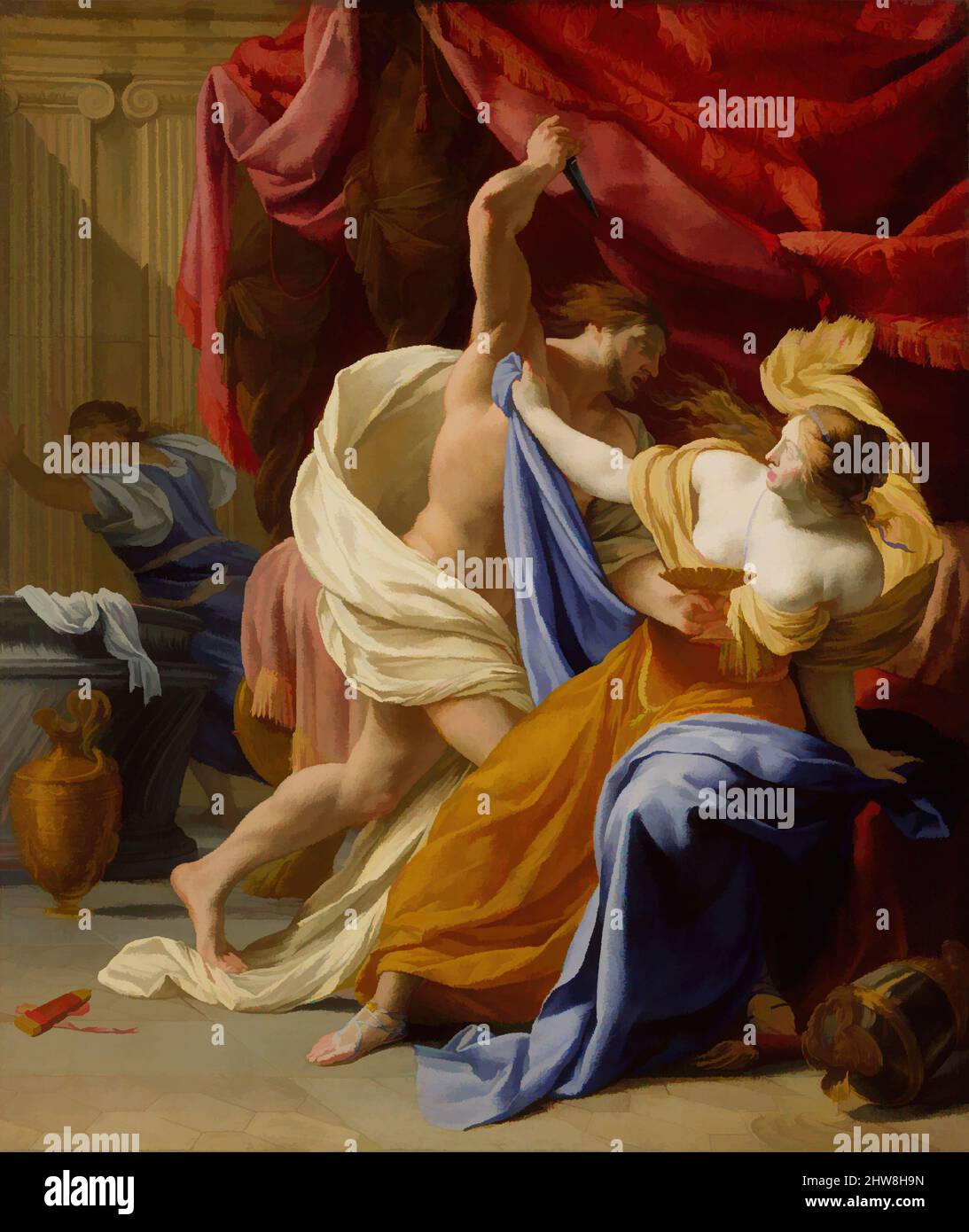 Art inspired by The Rape of Tamar, probably ca. 1640, Oil on canvas, 74 1/2  x 63 1/2 in. (189.2 x 161.3 cm), Paintings, Eustache Le Sueur (French,  Paris 1616–1655 Paris), The