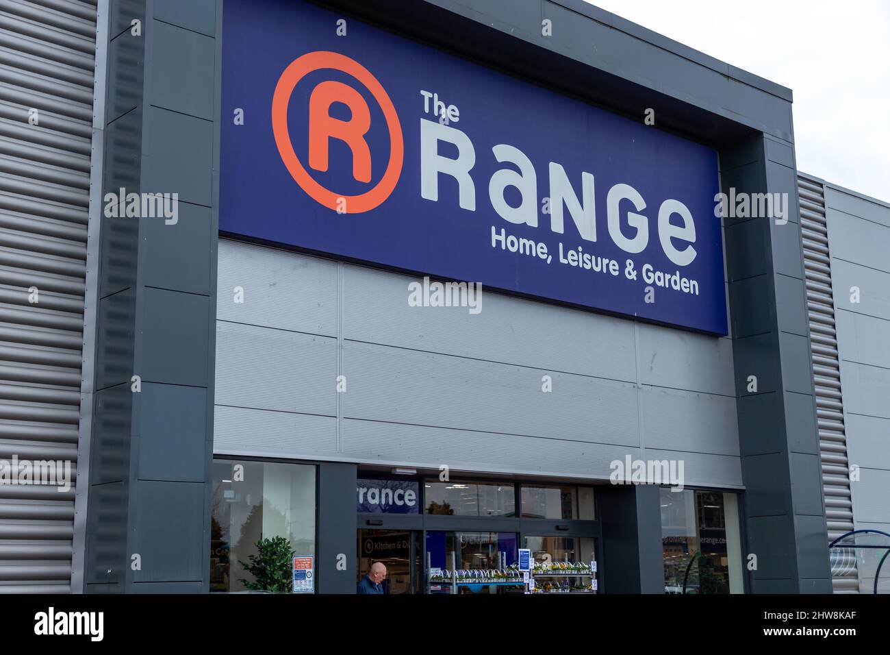 The Range logo at the store at the Merry Hill Shopping centre. A popular  home furnishings store in the UK Stock Photo - Alamy