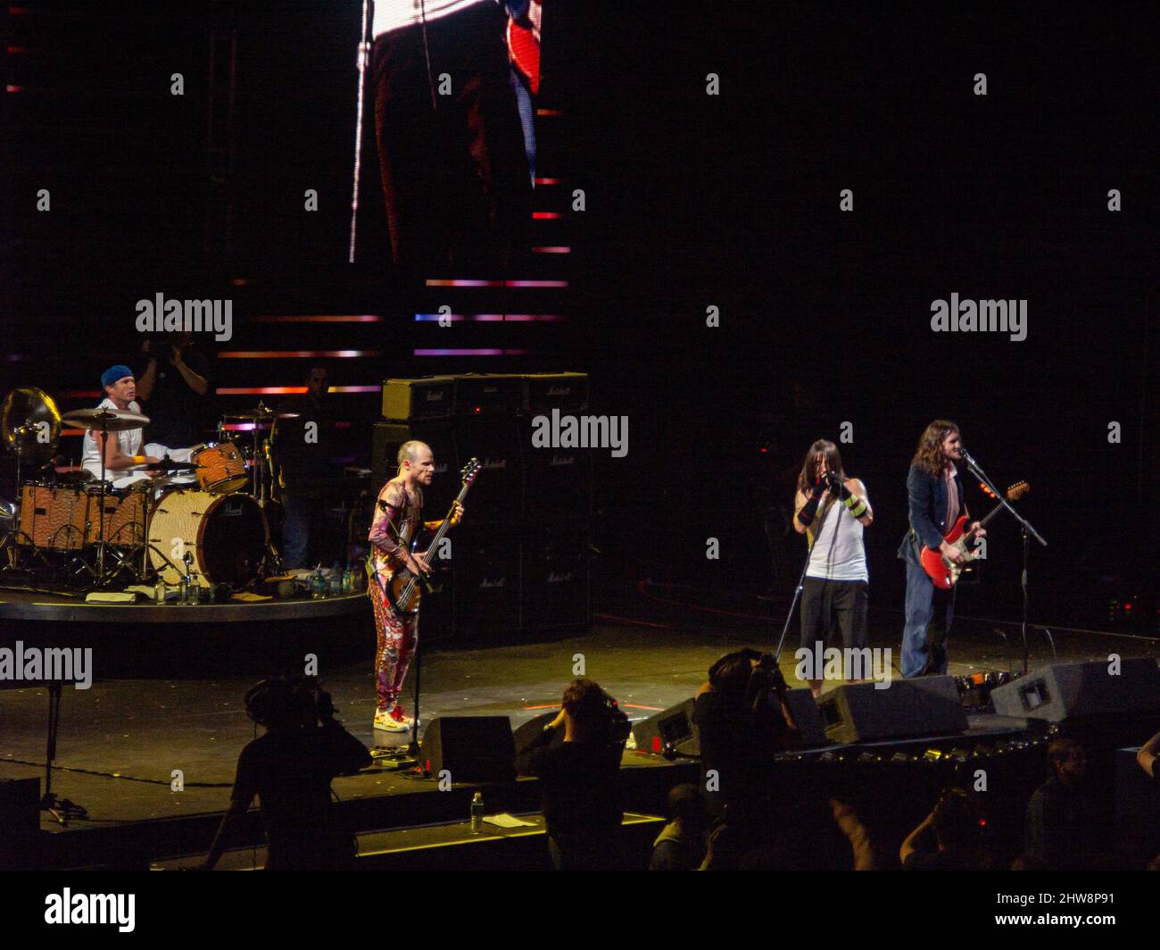 Red Hot Chilli Peppers Stadium Arcadium World Tout at the MetLife stadium in East Rutherford, NJ Stock Photo