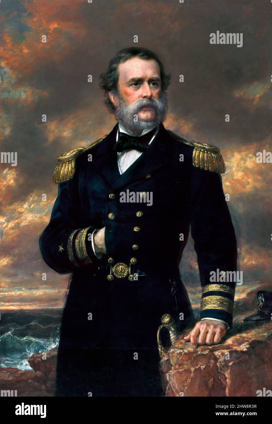 Portrait of the American Admiral, Samuel Francis Du Pont (1803-1865) by Daniel Huntington, oil on canvas, 1867/8 Stock Photo