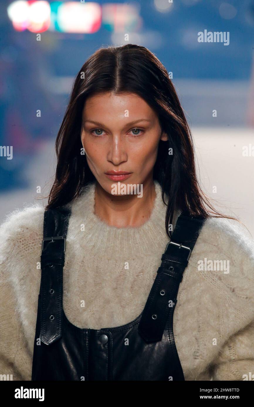 Paris France 03rd Mar 2022 Model Bella Hadid Walks On The Runway At 