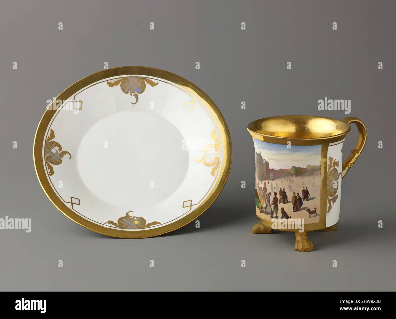 Cup and saucer Royal Porcelain Manufactory ca. 1825 37 Stock Photo Alamy