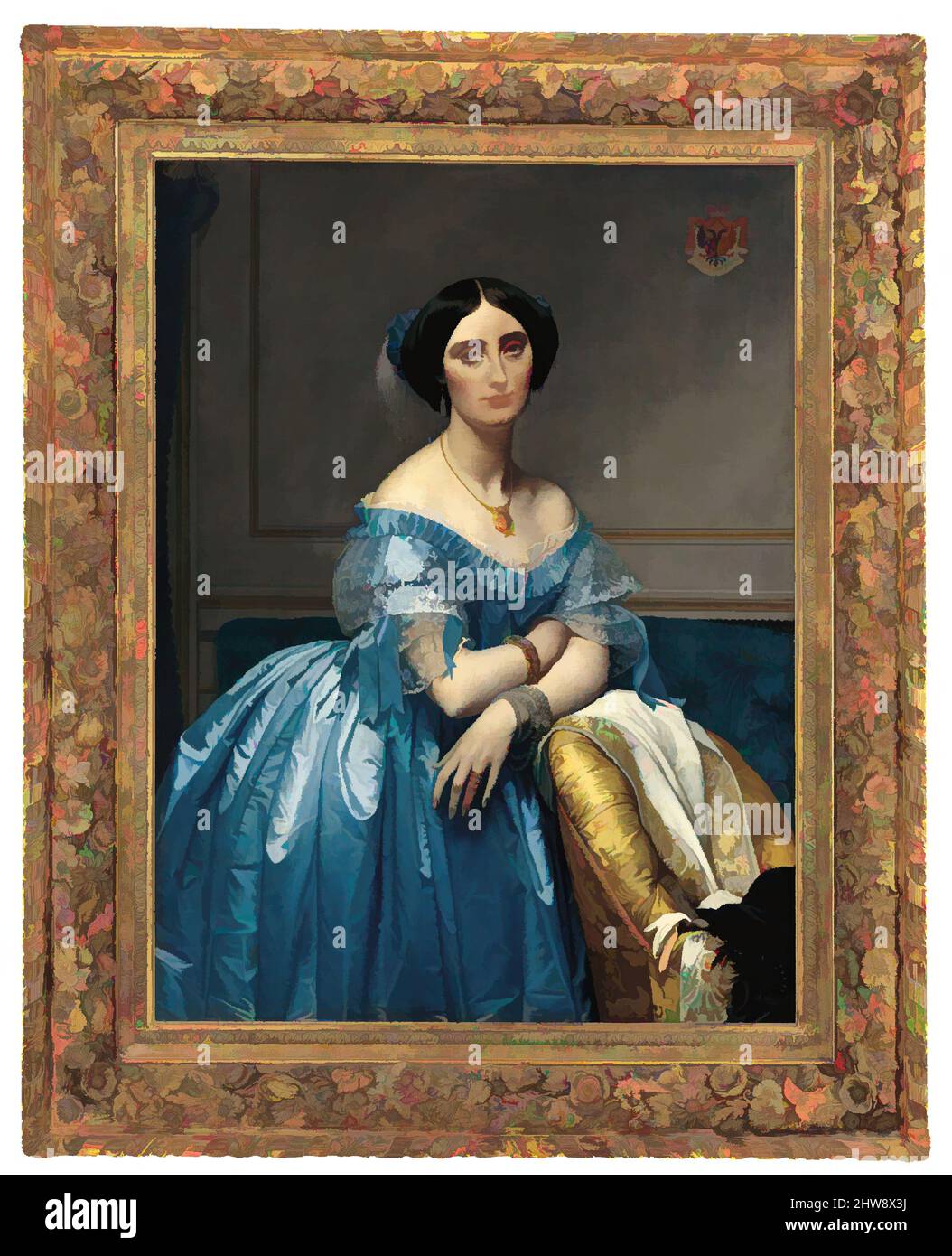 Art inspired by Louis XIII style Ovolo frame (for Ingres's