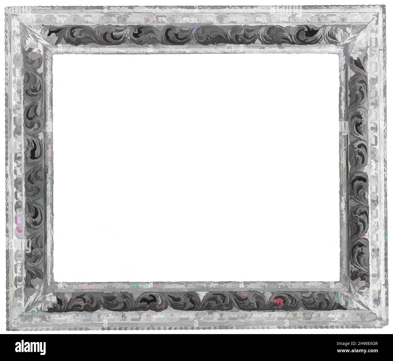 Art inspired by Wreath frame, late 16th century, Italian, Venice, Spruce, 96.7 x 114.5, 67.5 x 85, 70.3 x 87.5 cm., Frames, Classic works modernized by Artotop with a splash of modernity. Shapes, color and value, eye-catching visual impact on art. Emotions through freedom of artworks in a contemporary way. A timeless message pursuing a wildly creative new direction. Artists turning to the digital medium and creating the Artotop NFT Stock Photo