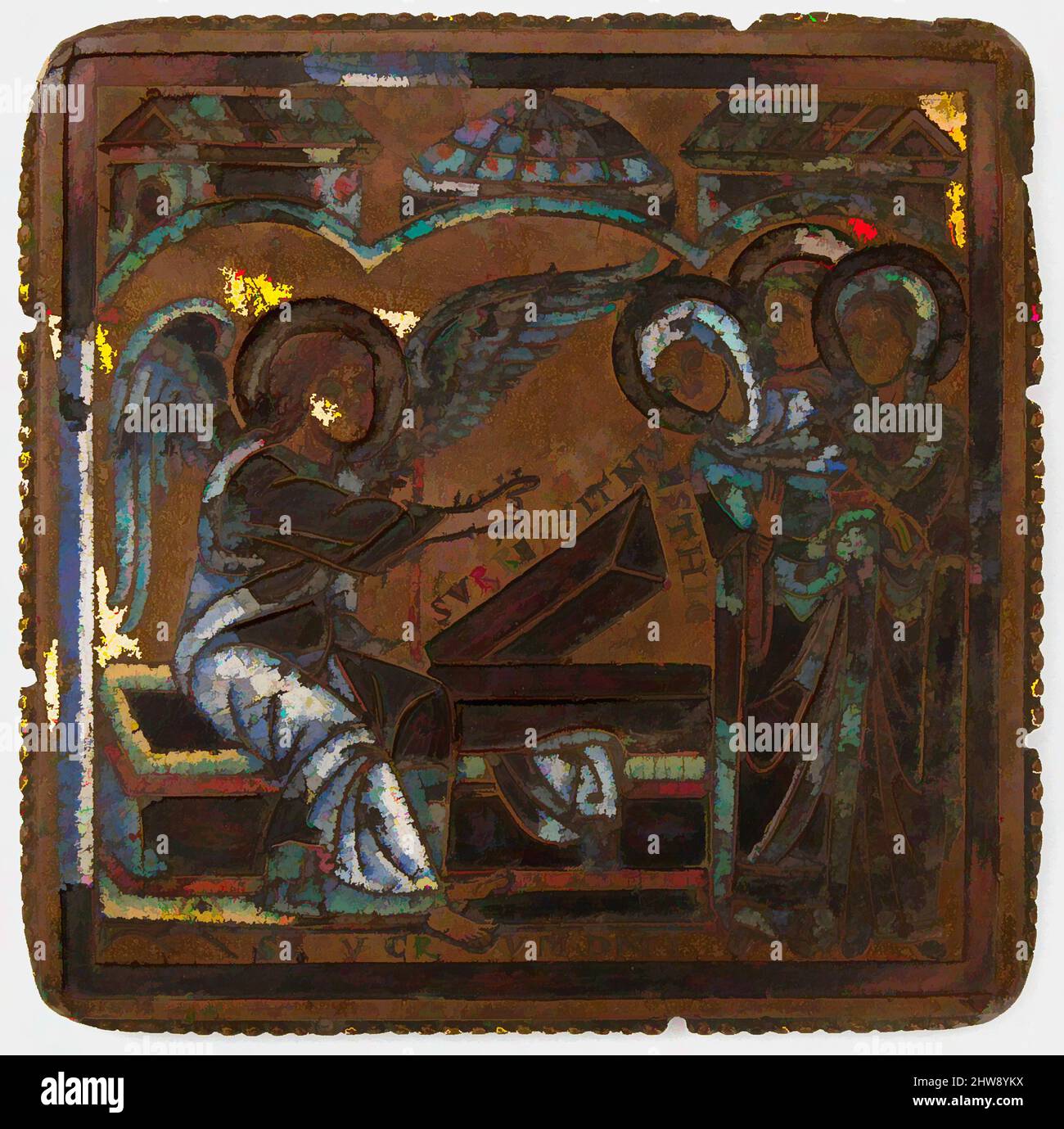 Art inspired by Plaque with the Holy Women at the Sepulchre, ca. 1150 ...