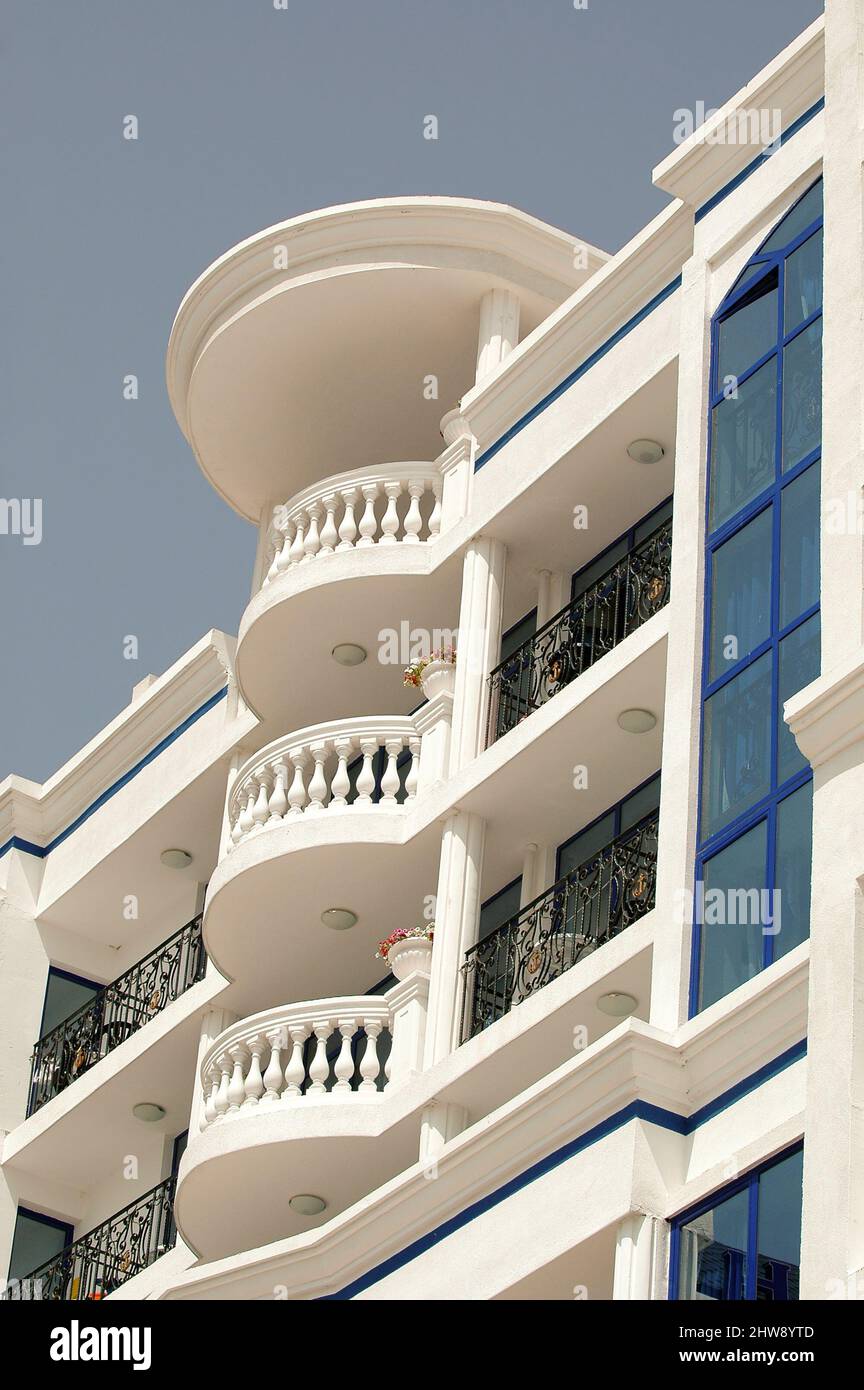 Hotel balconies hi-res stock photography and images - Alamy