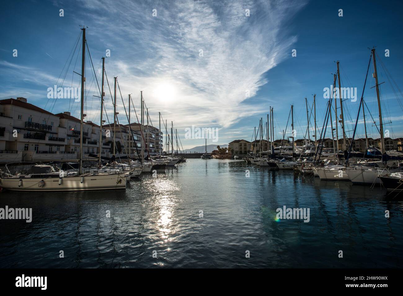 Marina Bay, Gibraltar Town, Gibraltar Stock Photo Alamy