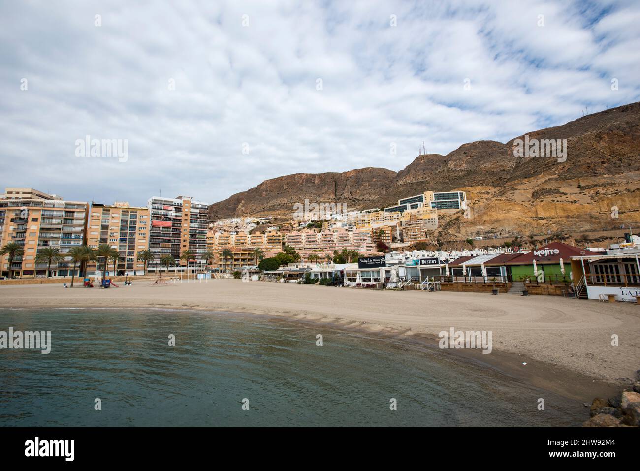 Aguadulce Beach, Roquetas de Mar, Almería Stock Photo - Alamy