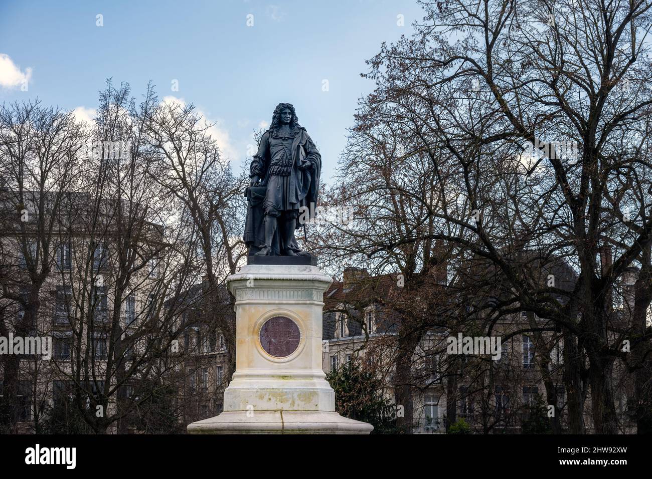 Staue of Colbert in the colbert square, Reims, France Stock Photo Alamy