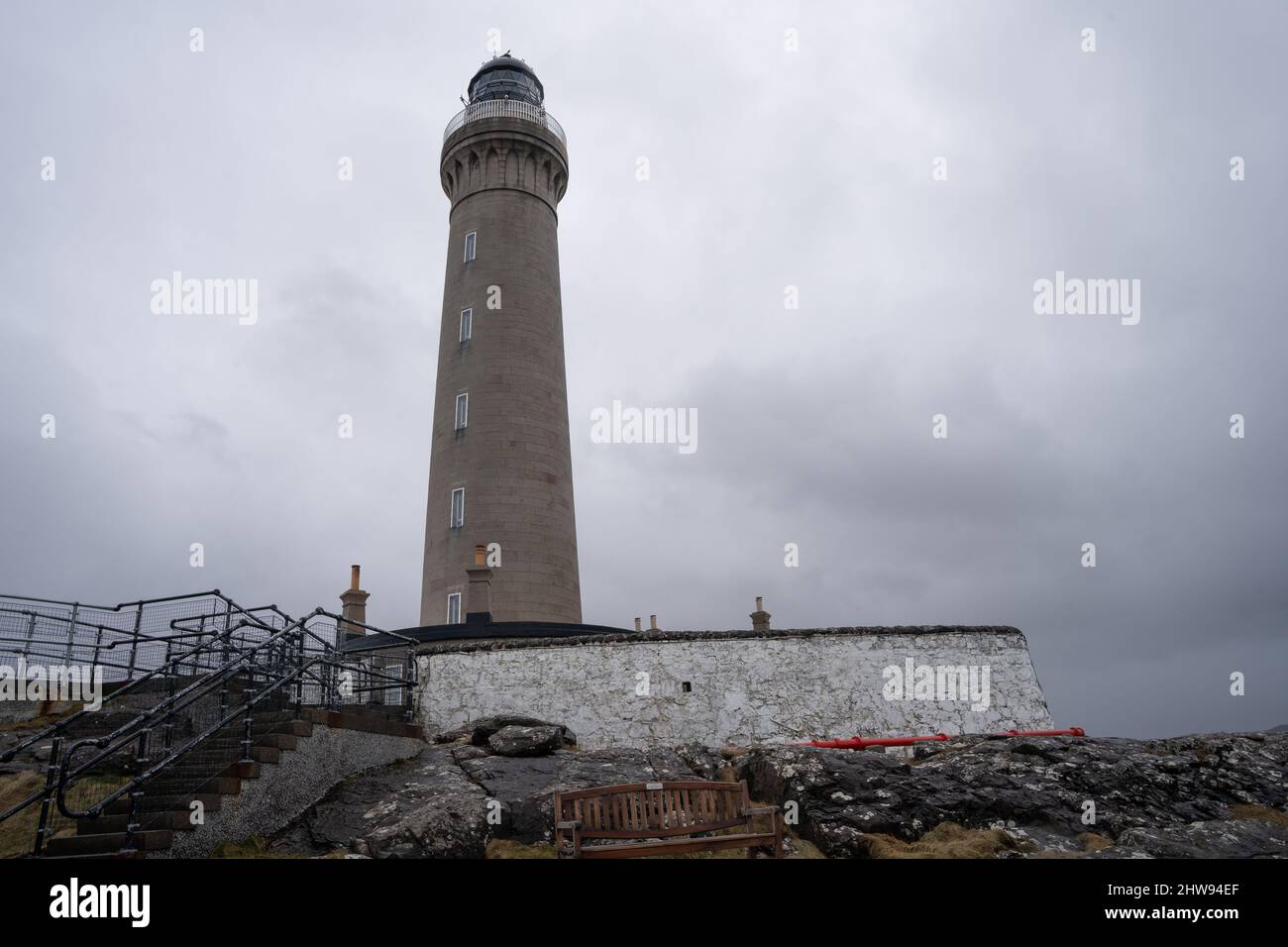 Ardnamurchan lighthouse, most westerly point on the UK mainland, Scotland, UK Stock Photo