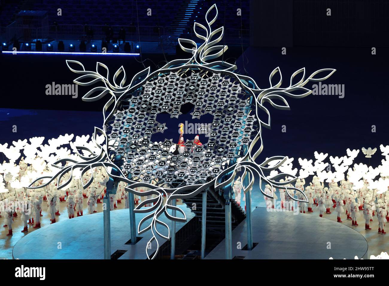 General view, FEBRUARY 4, 2022 :  Beijing 2022 Olympic Winter Games Opening Ceremony at National Stadium in Beijing, China. (Photo by Koji Aoki/AFLO S Stock Photo