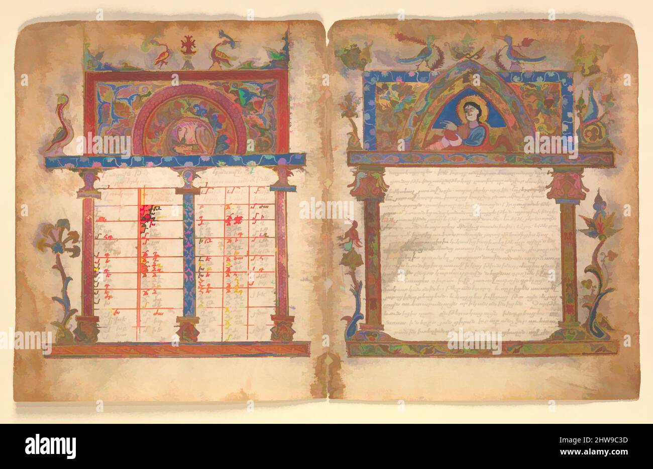 Art inspired by Armenian Manuscript Bifolium, 15th century, Armenian ...