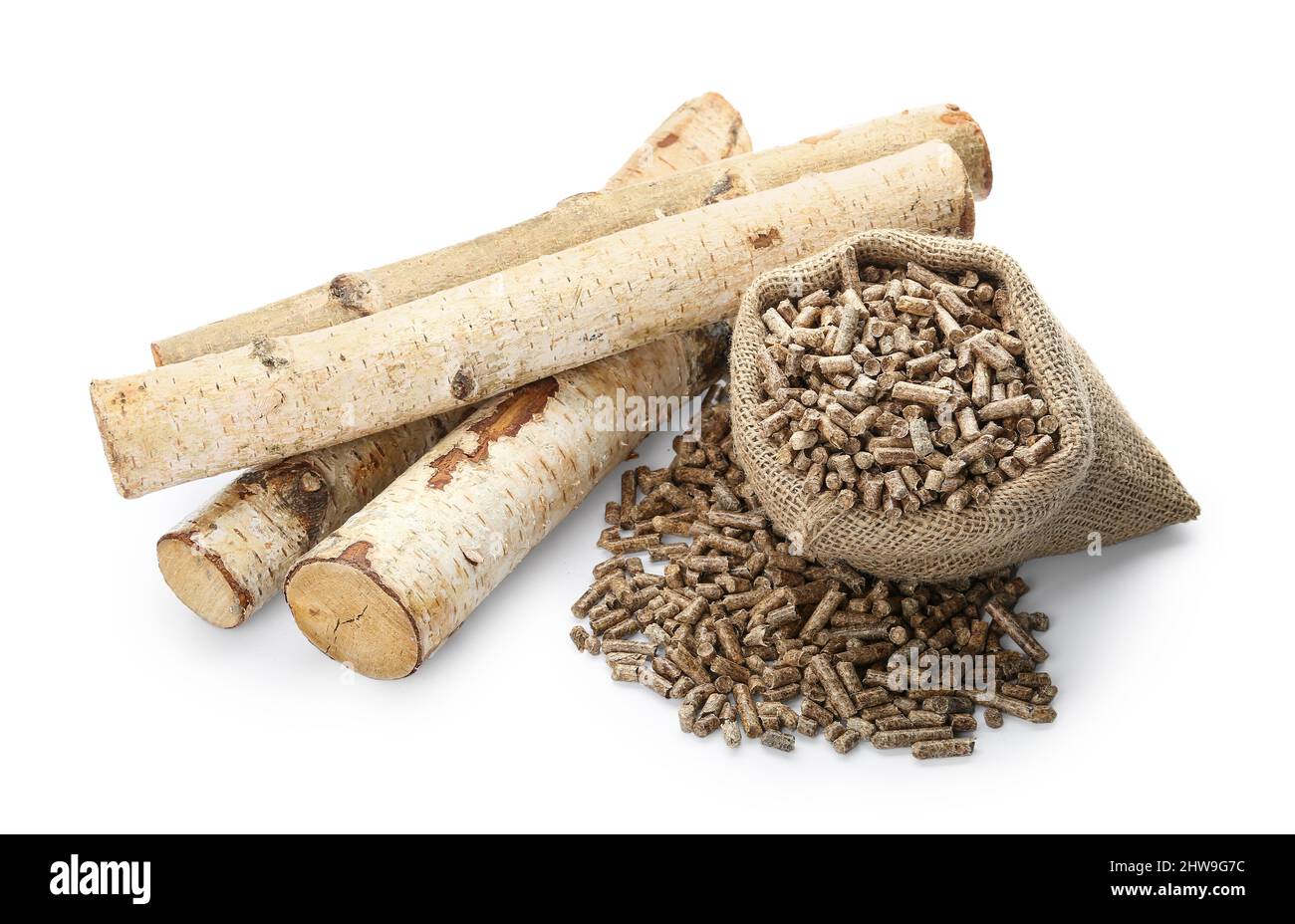 Wood pellets logs Cut Out Stock Images u0026 Pictures - Alamy
