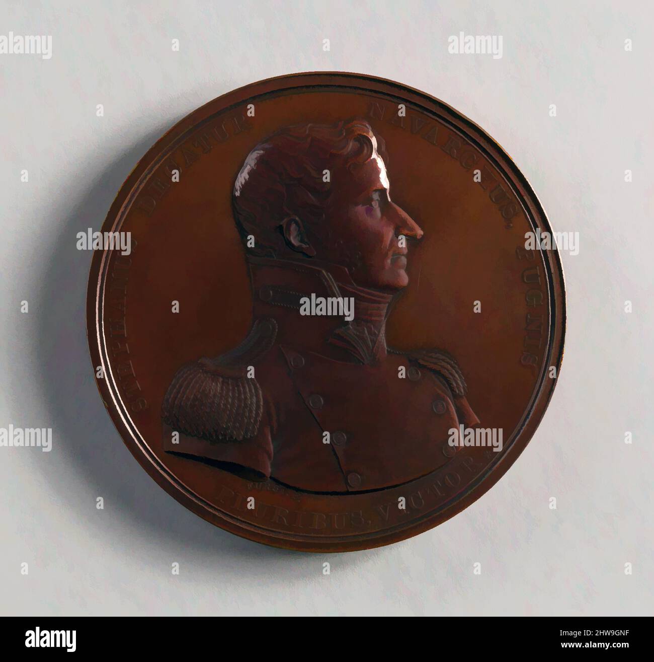 Captain Decatur Art inspired by Medal of Captain Stephen Decatur, 1800–1830, Made in ...
