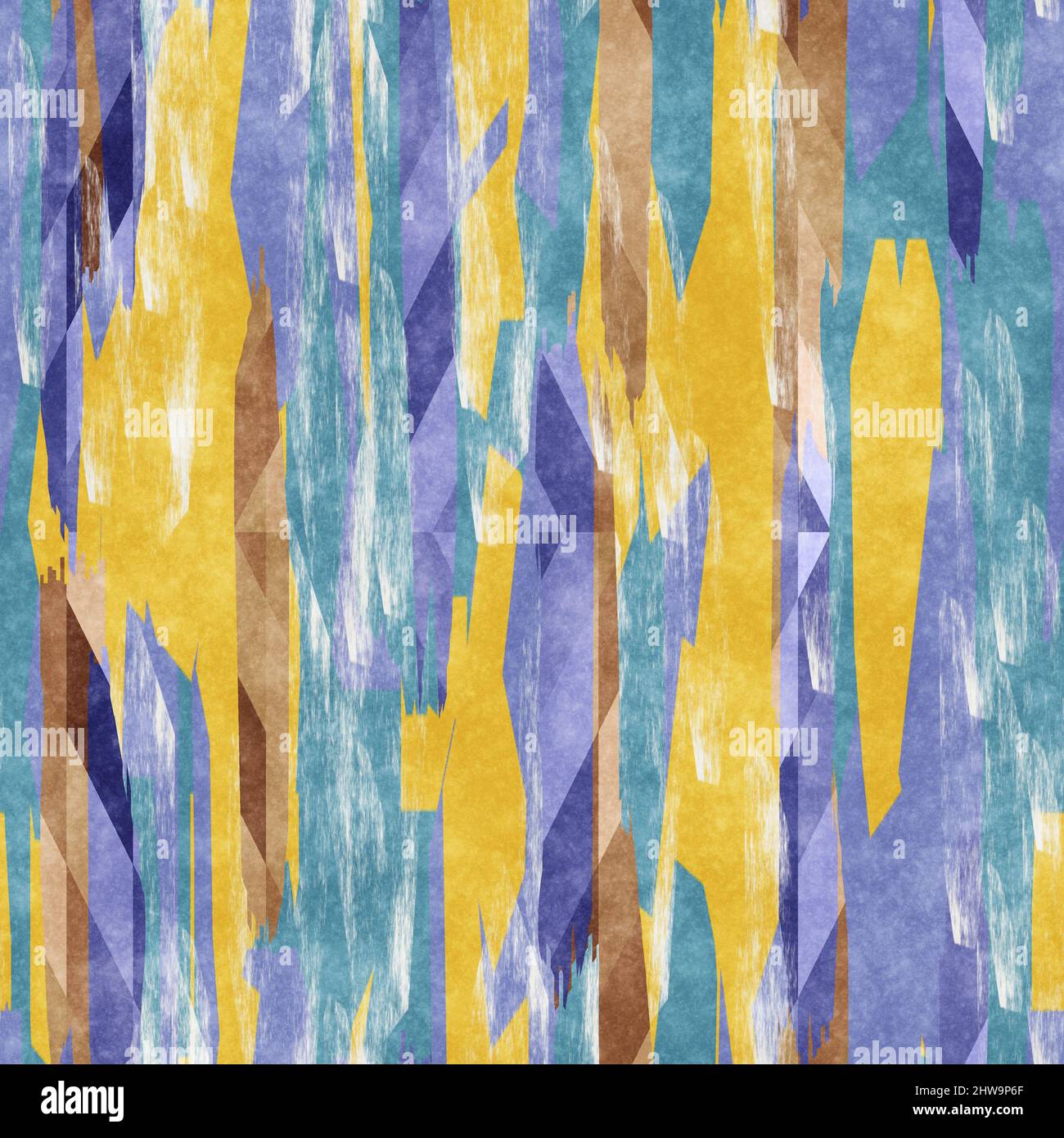 Seamless paper strip collage surface pattern design for print. High