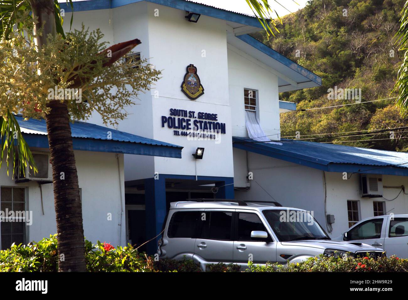 St Grenada South St Police Station Exterior Stock Photo
