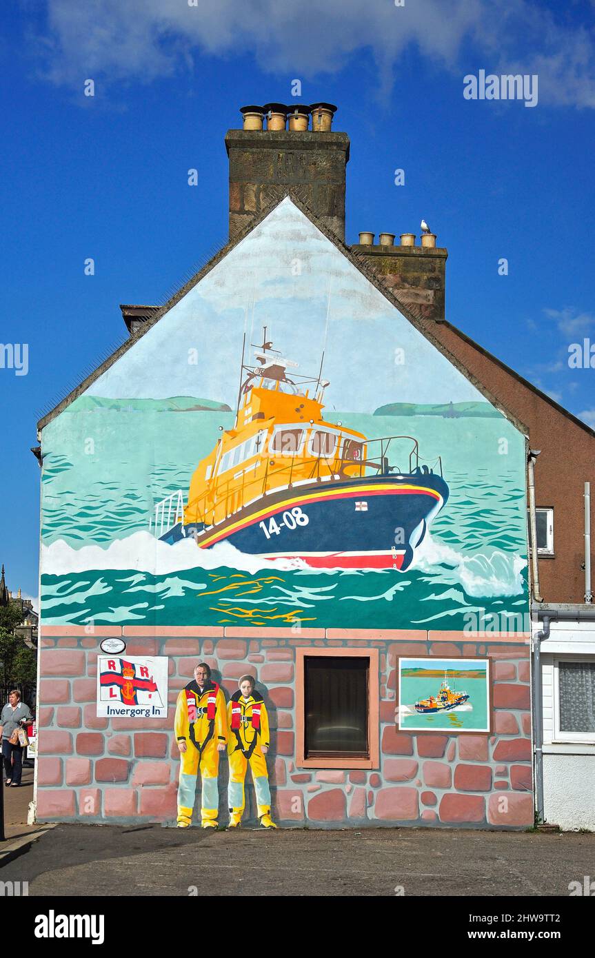 Wall mural, High Street, Invergordon, Highland, Scotland, United